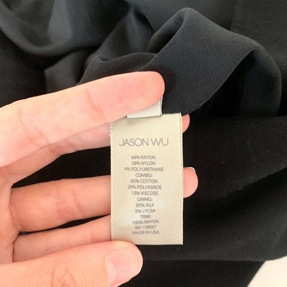 JASON WU Dress Sz 4 Lattice Lace $1455 Sheath - Picture 9 of 11